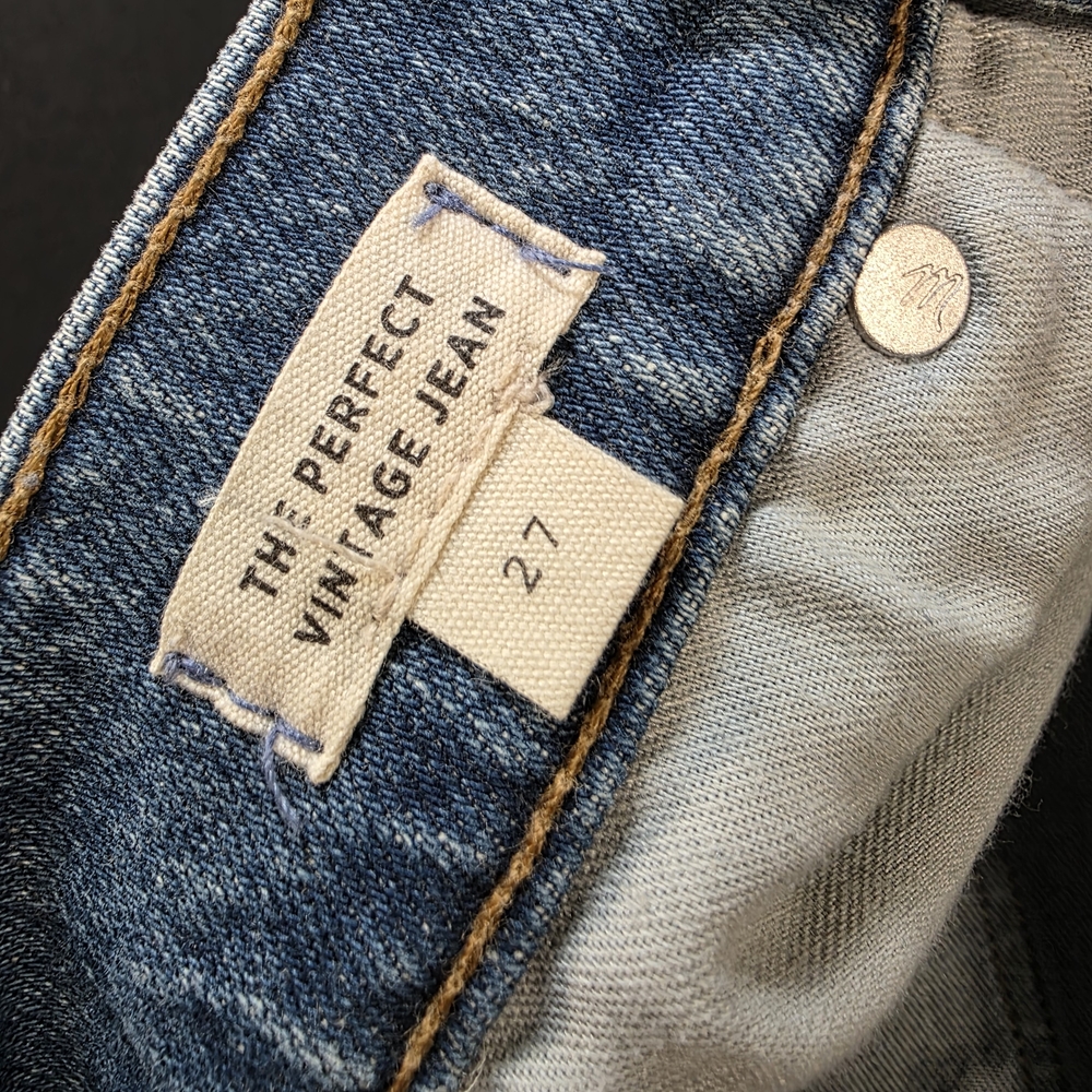 Madewell The Perfect Vintage Jean, Medium Blue Denim Jeans, Womens Size 27 - Picture 9 of 14